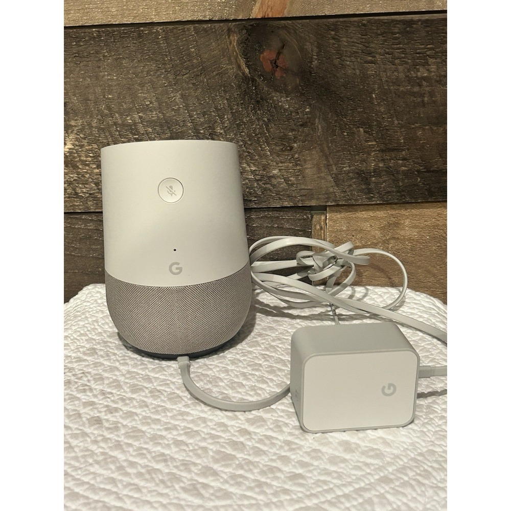 Google Home Smart Speaker White A4RHOME Voice Assist Tech Gadget Hands Free